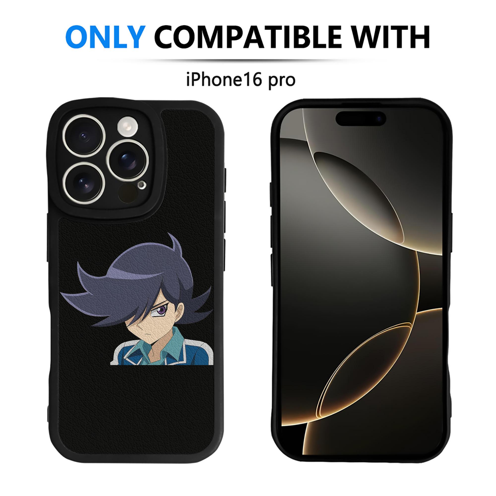 （画像用） 遊☆戯☆王 Yu-Gi-Oh! 【iPhone 16シリーズ対応】シリコンスマホケース（レザー調） 材質：シリコン